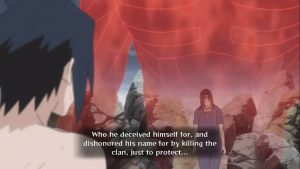 What did itachi say to sasuke before he died 1