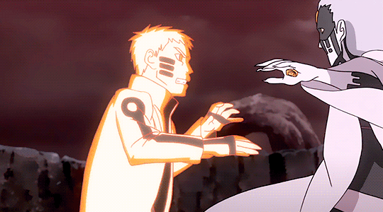 Naruto and Sasuke vs Isshiki 1