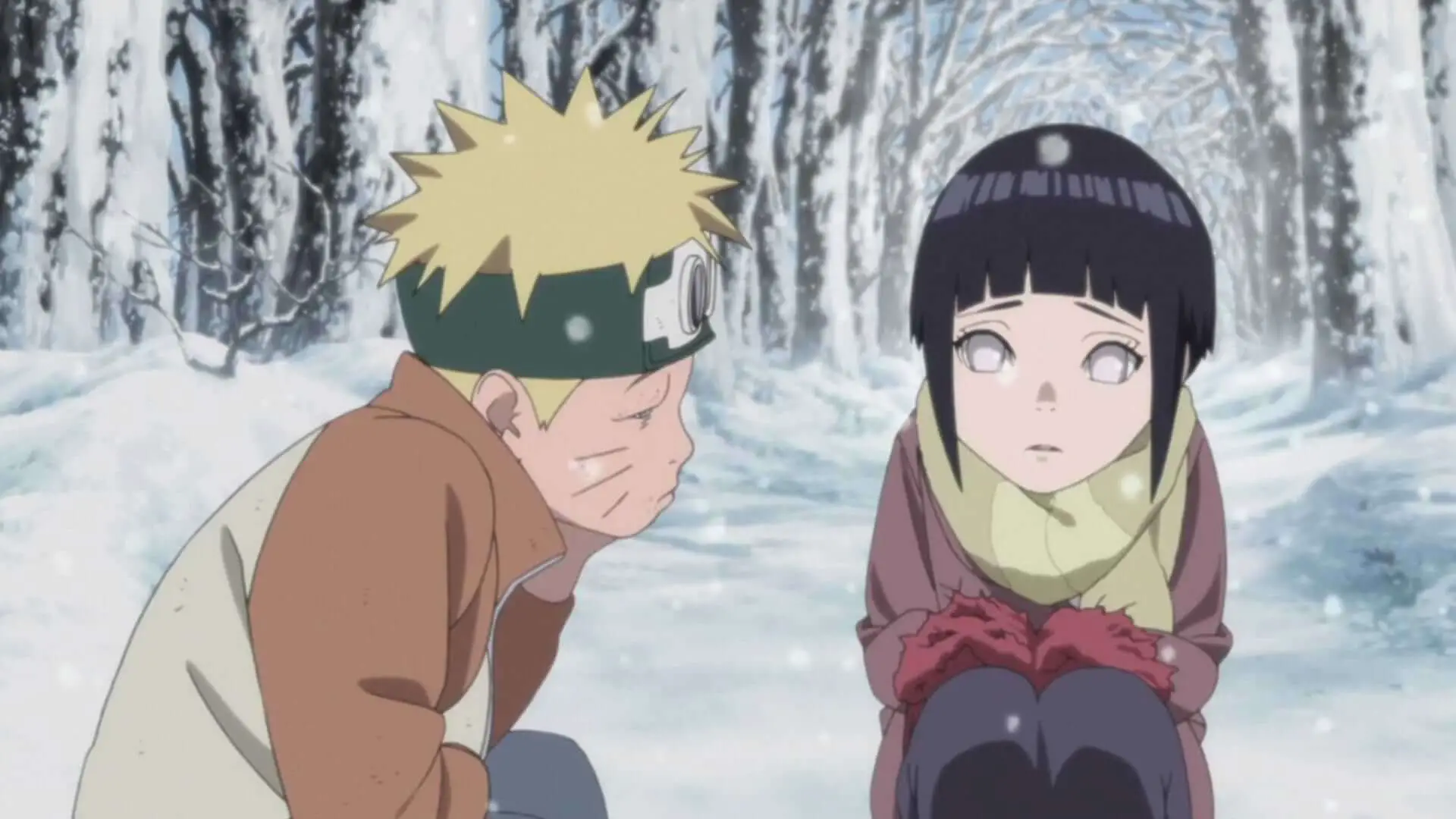 Kid Naruto saves Hinata from Bullies
