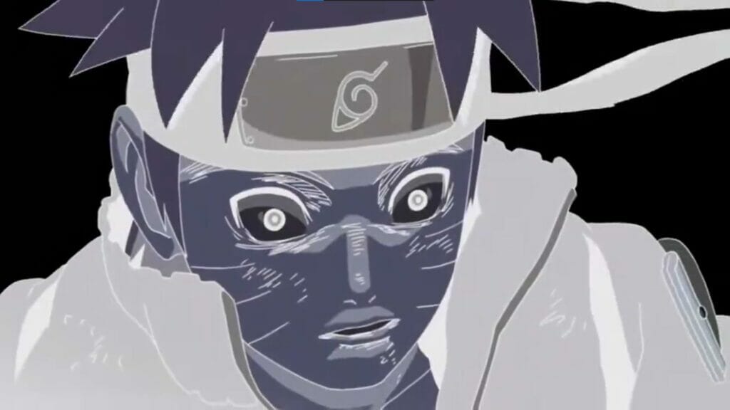 Naruto after extraction of Yin Half of Kurama (Nine-Tails)
