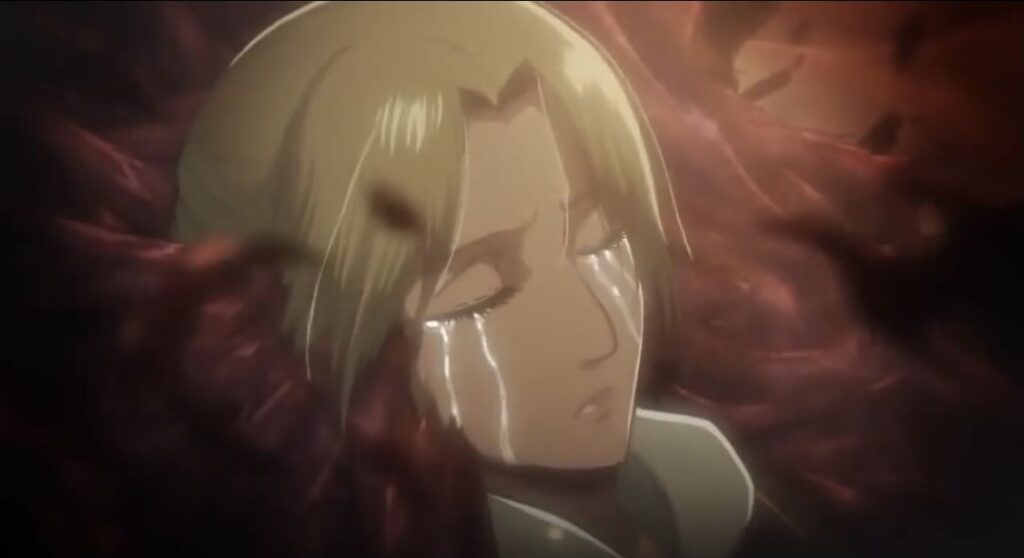 Why was the Female Titan Crying