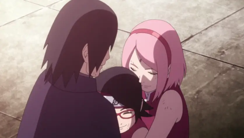 Sasuke with his family