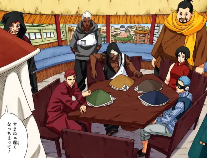 Naruto at the 5 Kage summit