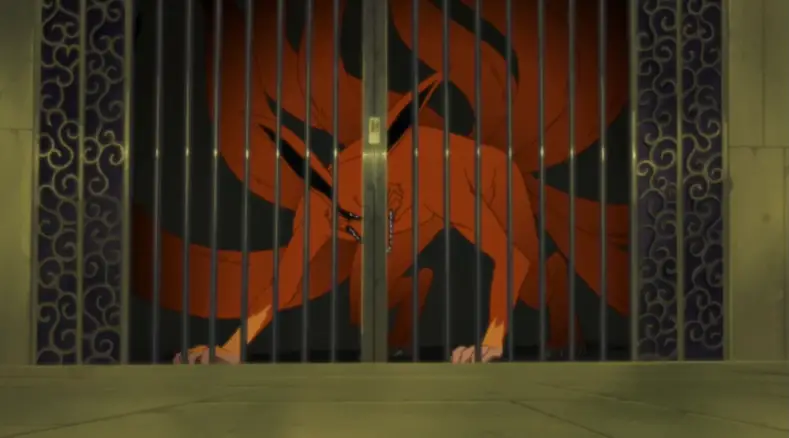 Kurama inside Naruto