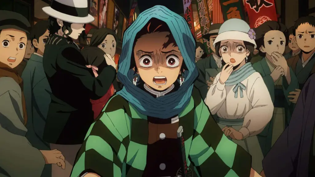 tanjiro surprised